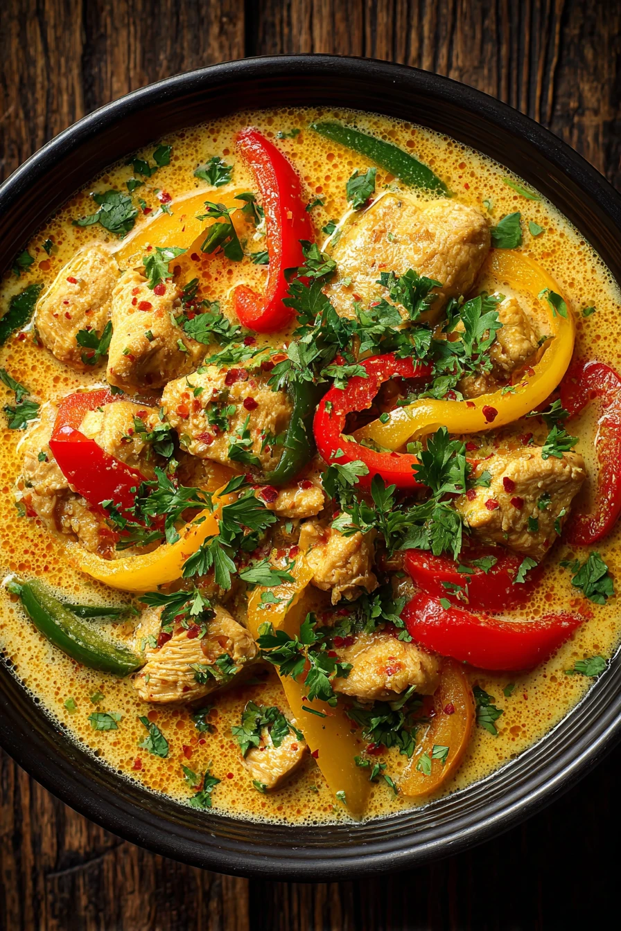 Warm Hug in a Bowl: Rich Thai Chicken Curry with Coconut Milk & Potatoes
